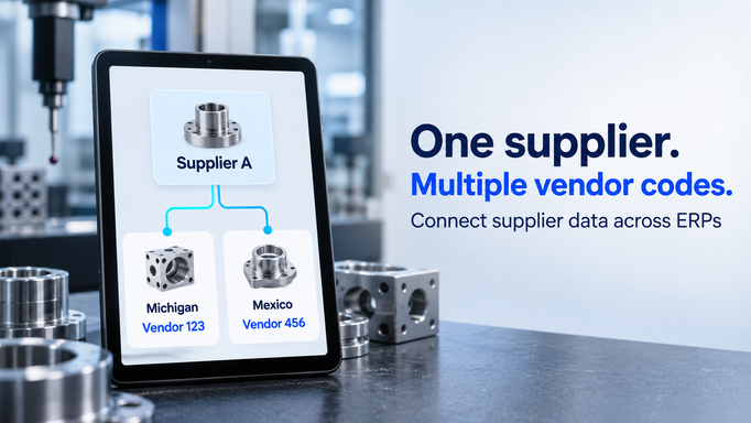 One Supplier, Multiple Vendor Codes: Connecting Supplier Data Across ERPs