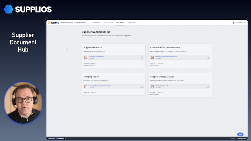 Supplier Document Hub